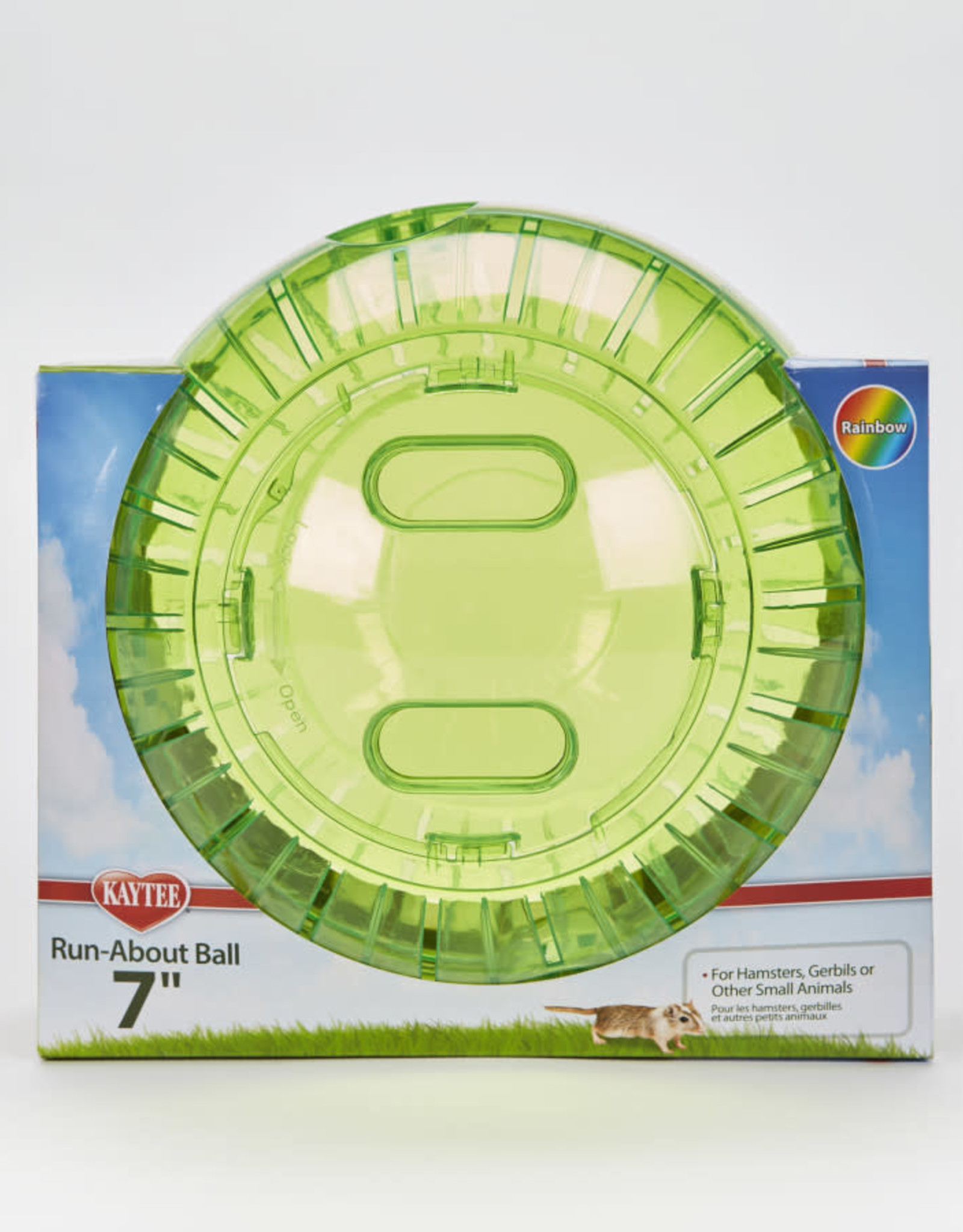 CENTRAL - KAYTEE PRODUCTS SUPER PET- RUN ABOUT BALL- 7 DIA- RAINBOW