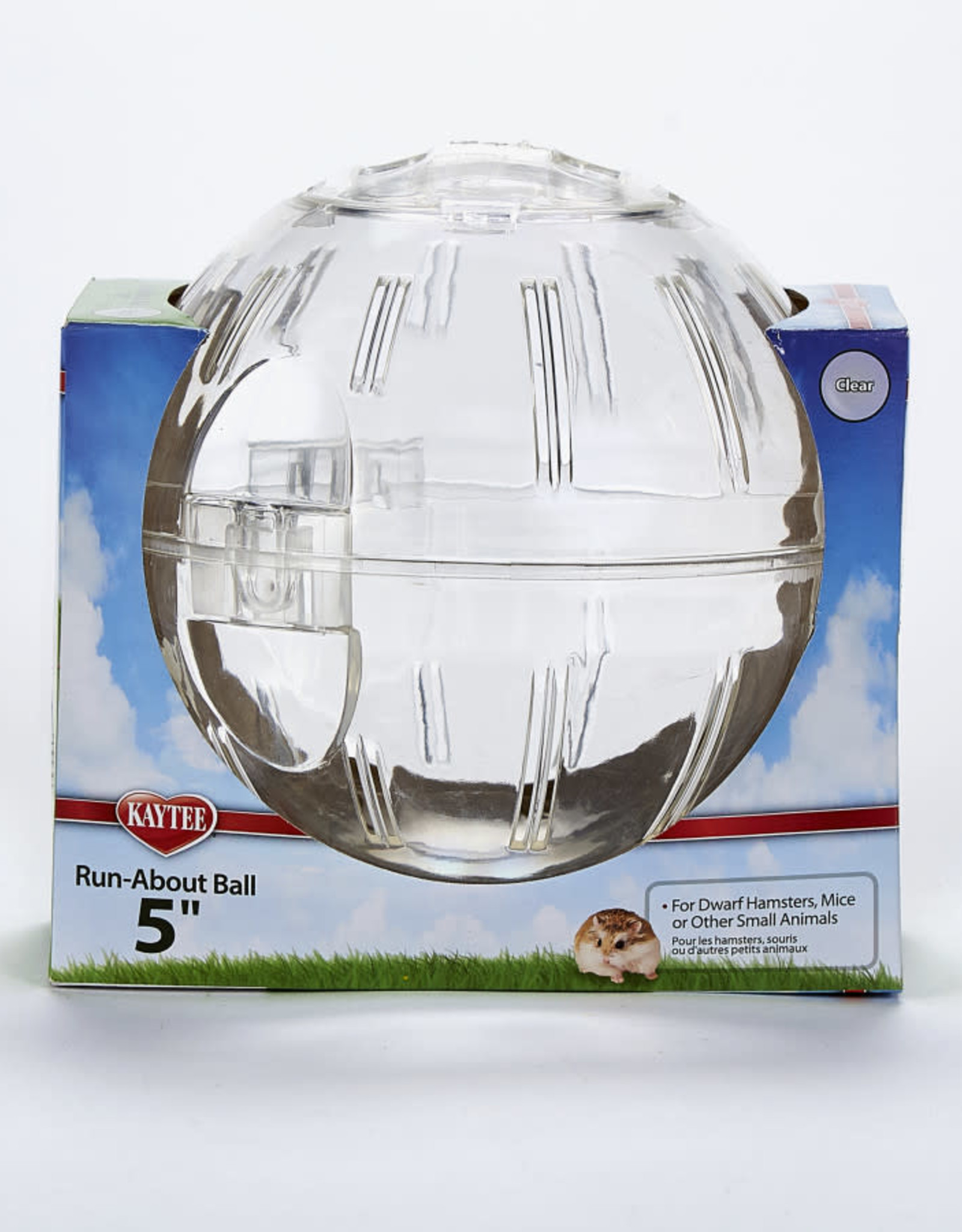 CENTRAL - KAYTEE PRODUCTS SUPER PET- RUN ABOUT BALL- 5 DIA-  MINI- CLEAR
