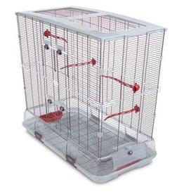 HAGEN VISION 83305 MODEL L02- BIRD CAGE- 31X17X37- TERRACOTTA- SMALL WIRE& Food/Water Dishes