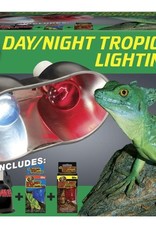 ZOO MED LABORATORIES, INC. ZOO MED- LF-33- LAMP FIXTURE- DEEP DOME- DUAL- DAY AND NIGHT- 11X7.5X6- MINI- TROPICAL- COMBO