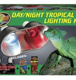 ZOO MED LABORATORIES, INC. ZOO MED- LF-33- LAMP FIXTURE- DEEP DOME- DUAL- DAY AND NIGHT- 11X7.5X6- MINI- TROPICAL- COMBO