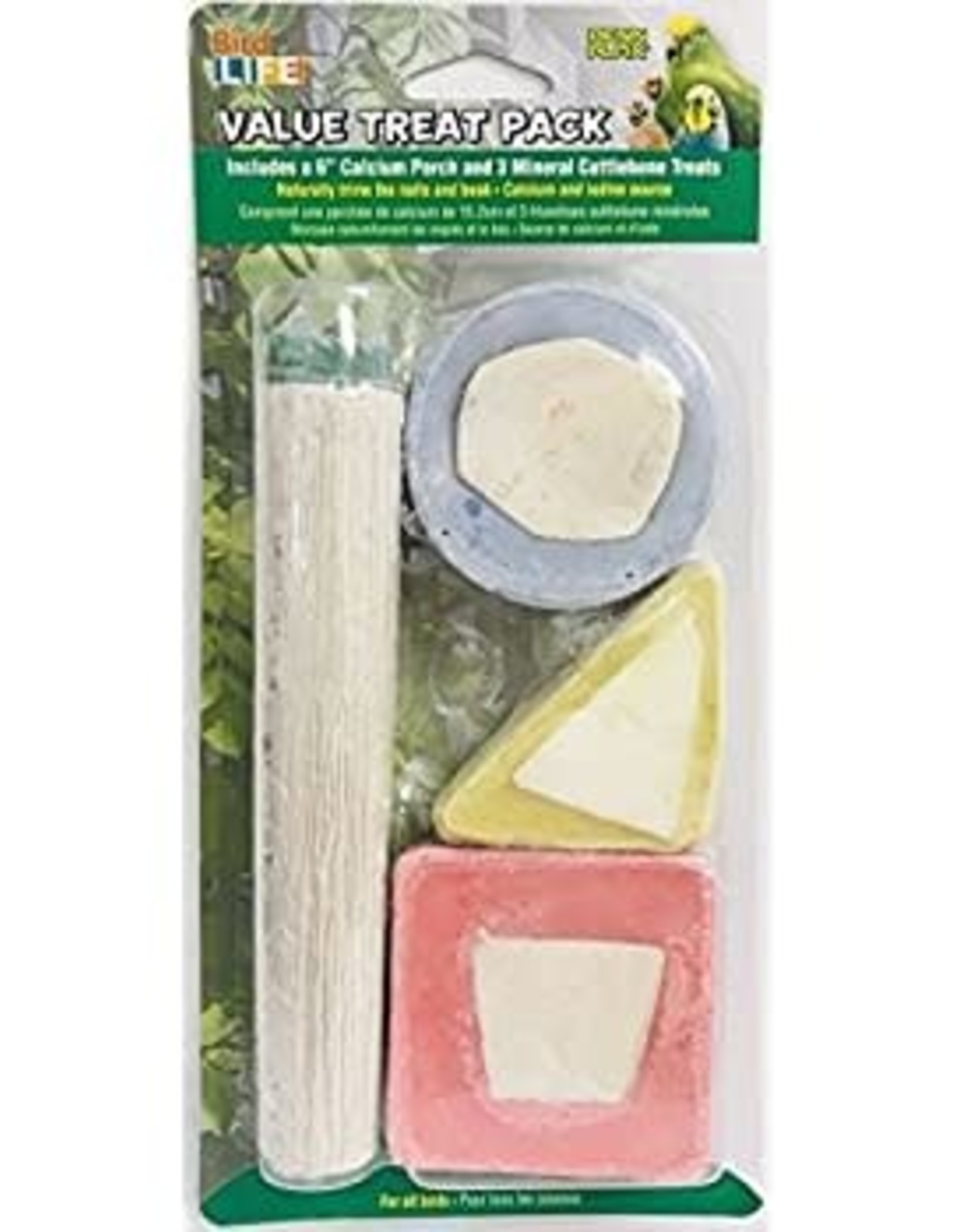 PENN PLAX PLASTICS, INC. BAVP1- CALCIUM PERCH- 6 INCH- AND THREE MINERAL BLOCKS- 2X2X1
