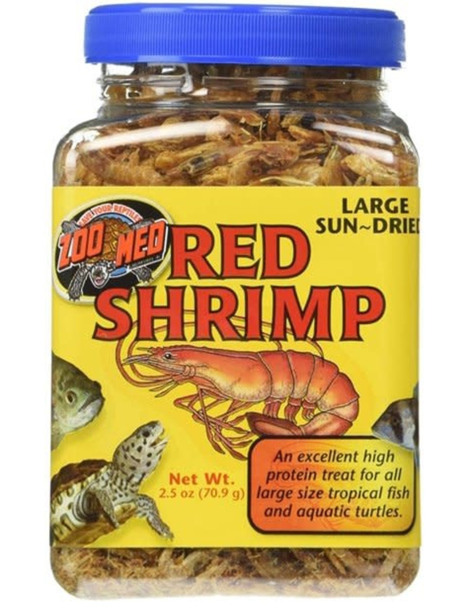 ZOO MED LABORATORIES, INC. ZOO MED- ZM-161- SUNDRIED RED SHRIMP- 4X4X6- LARGE- 2.5 OZ