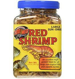 ZOO MED LABORATORIES, INC. ZOO MED- ZM-161- SUNDRIED RED SHRIMP- 4X4X6- LARGE- 2.5 OZ