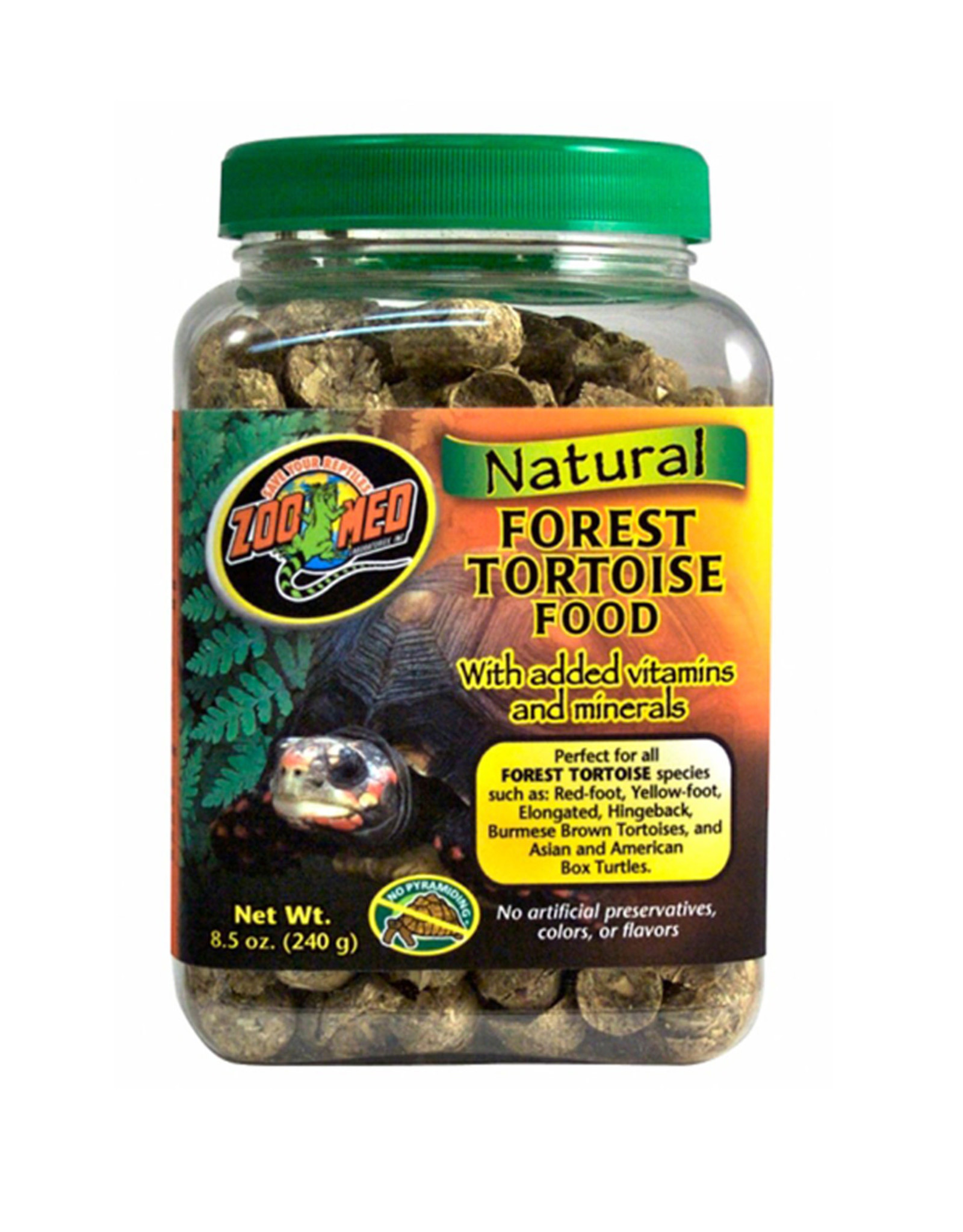 ZOO MED LABORATORIES, INC. ZOO MED- ZM-120- NATURAL- TORTOISE FOOD- FOREST- 4X4X5- 8.5 OZ