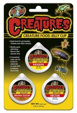 ZOO MED LABORATORIES, INC. ZOO MED- CT-60- CREATURES- INSECT FOOD- 4X1.5X6- JELLY CUP- 3 PC