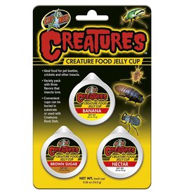 ZOO MED LABORATORIES, INC. ZOO MED- CT-60- CREATURES- INSECT FOOD- 4X1.5X6- JELLY CUP- 3 PC