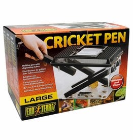 EXO TERRA EXO TERRA- PT2287- CRICKET PEN- DISPENSER- WITH REMOVEABLE TUBES AND WATER DISH- 8X7.6X12- LARGE