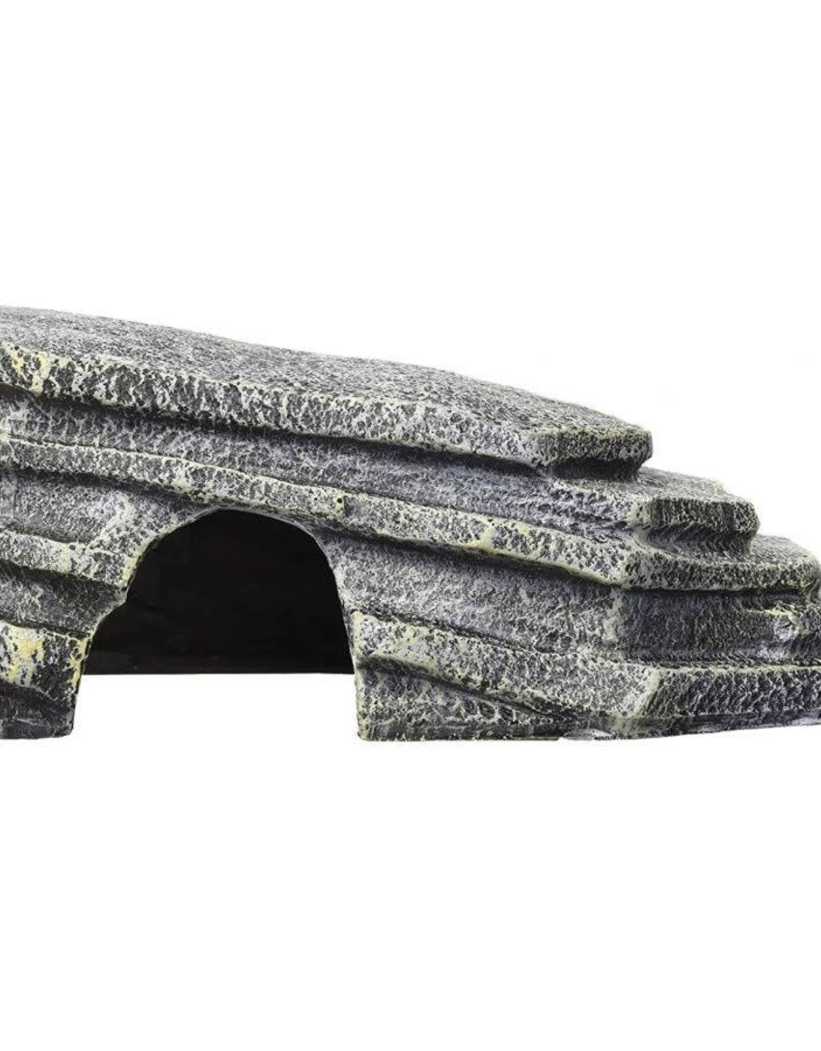 ZILLA PET PRODUCTS ZILLA- TERRARIUM- HERP HOTEL- HIDE AND BASKING RAMP- 9X5X3.5- MEDIUM