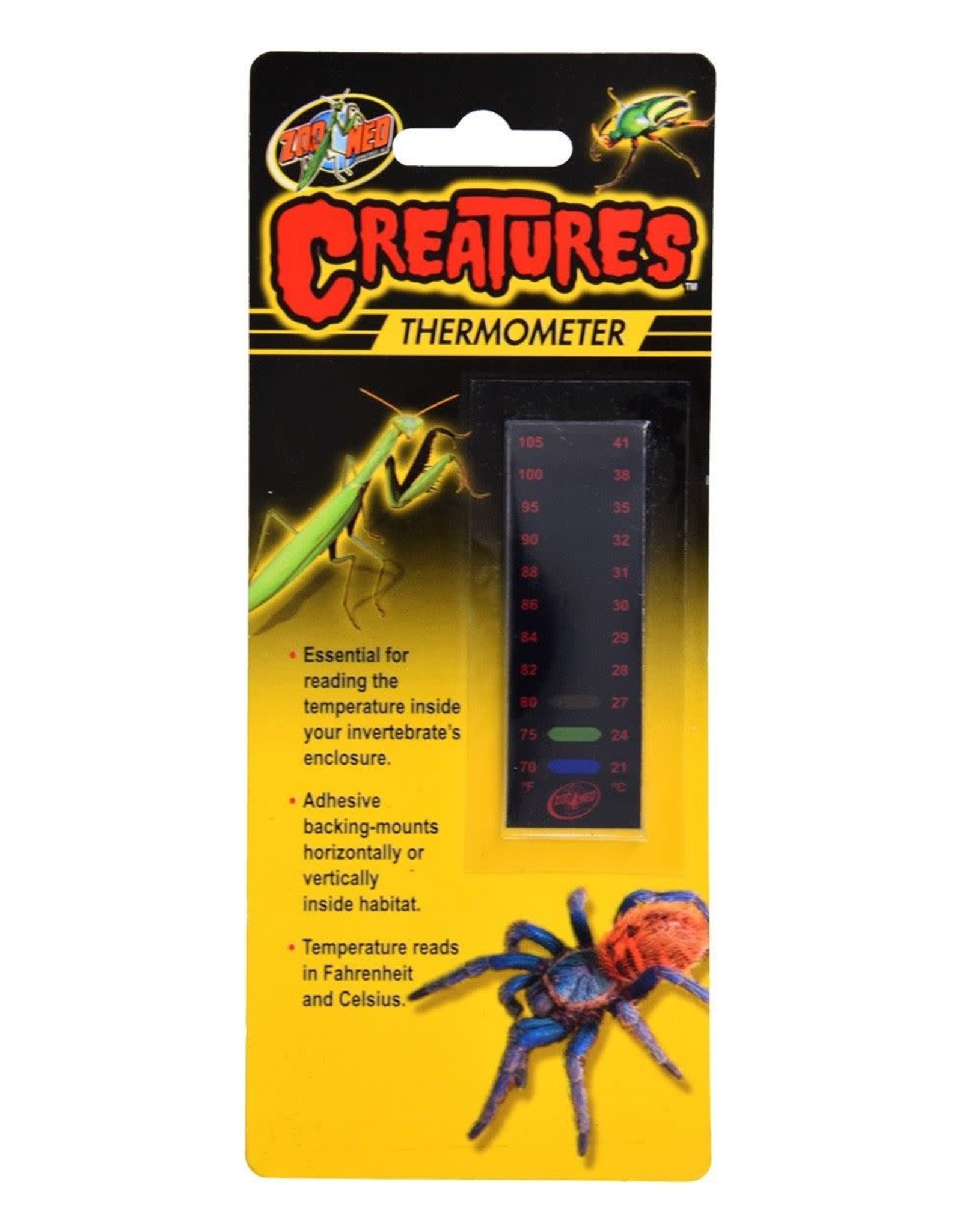 ZOO MED LABORATORIES, INC. ZOO MED- CT-10- CREATURES- THERMOMETER- 4X.5X2
