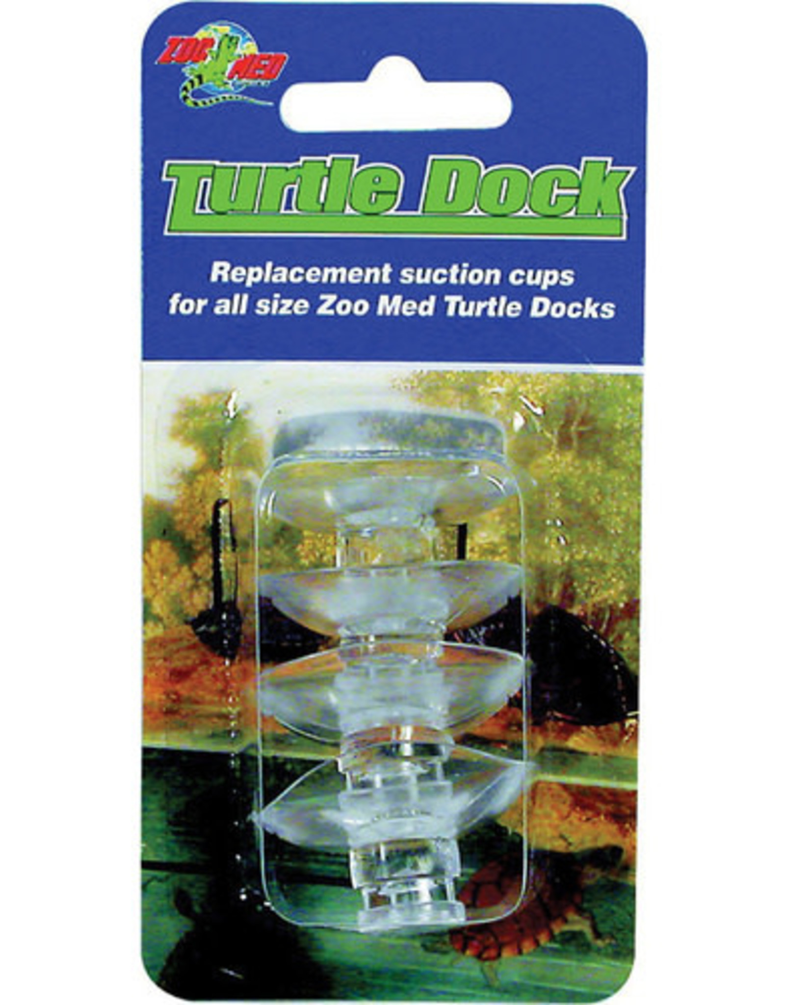 ZOO MED LABORATORIES, INC. ZOO MED- TDS4- TURTLE DOCK- SUCTION CUPS- CLEAR- 2X2X4- 4 CT