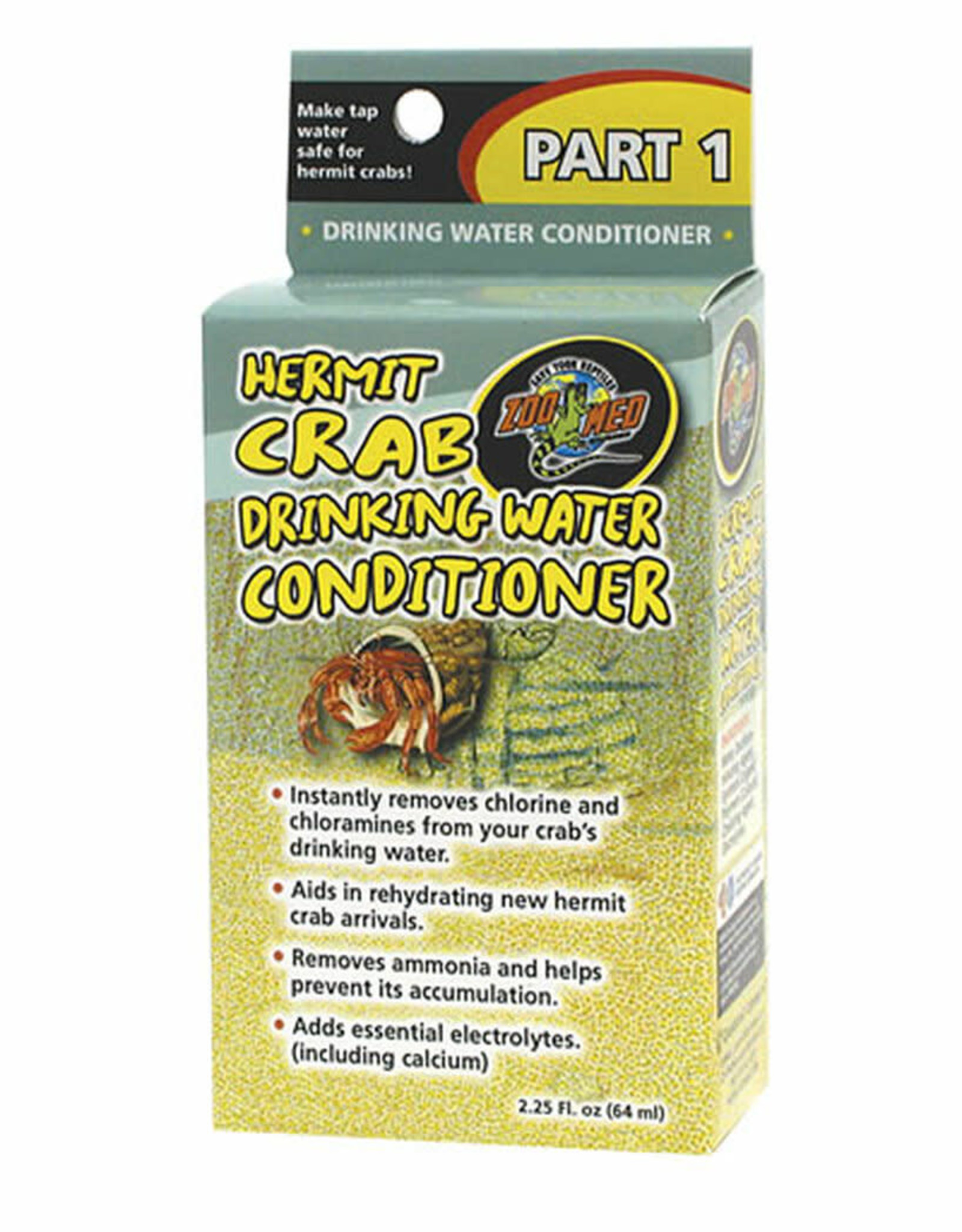 ZOO MED LABORATORIES, INC. ZOO MED- HC-90- HERMIT CRAB- DRINKING WATER CONDITIONER- 4.5X1.5X2.75- PART 1