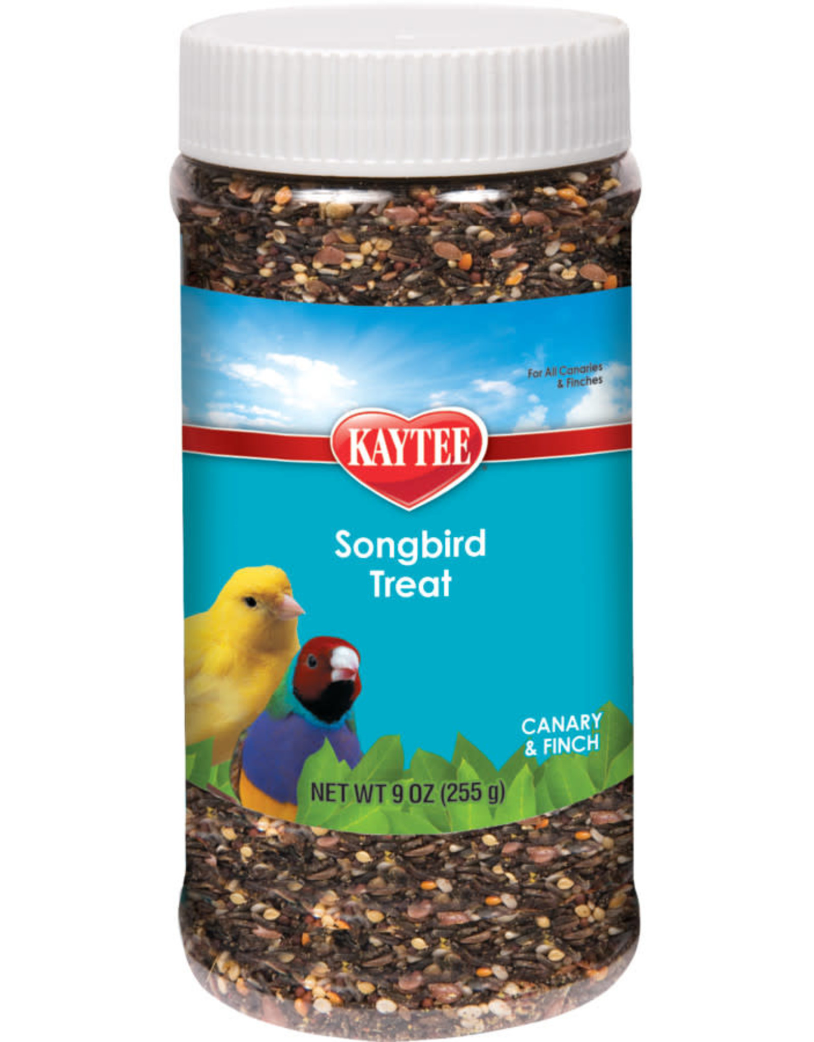 CENTRAL - KAYTEE PRODUCTS KAYTEE- TREAT JAR- 3X3X8- SONG BIRD- CANARY/FINCH 9 OZ