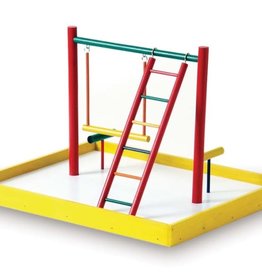 PREVUE PET PRODUCTS, INC. PREVUE- PLAYGROUND/PLAY GYM- TABLE TOP- 19X14.5X12.5- COCKATIEL COURT