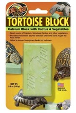 ZOO MED LABORATORIES, INC. ZOO MED- BB-55- BANQUET BLOCK- TORTOISE- 4X2X7- WITH CACTUS AND VEGETABLES