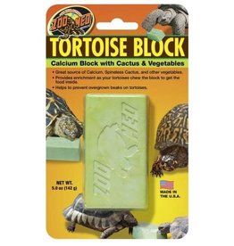 ZOO MED LABORATORIES, INC. ZOO MED- BB-55- BANQUET BLOCK- TORTOISE- 4X2X7- WITH CACTUS AND VEGETABLES