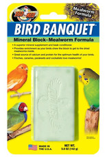 ZOO MED LABORATORIES, INC. ZOO MED- BB-ML- BANQUET BLOCK- BIRD- MINERAL BLOCK- 4X2X1- MEALWORM- 5 OZ