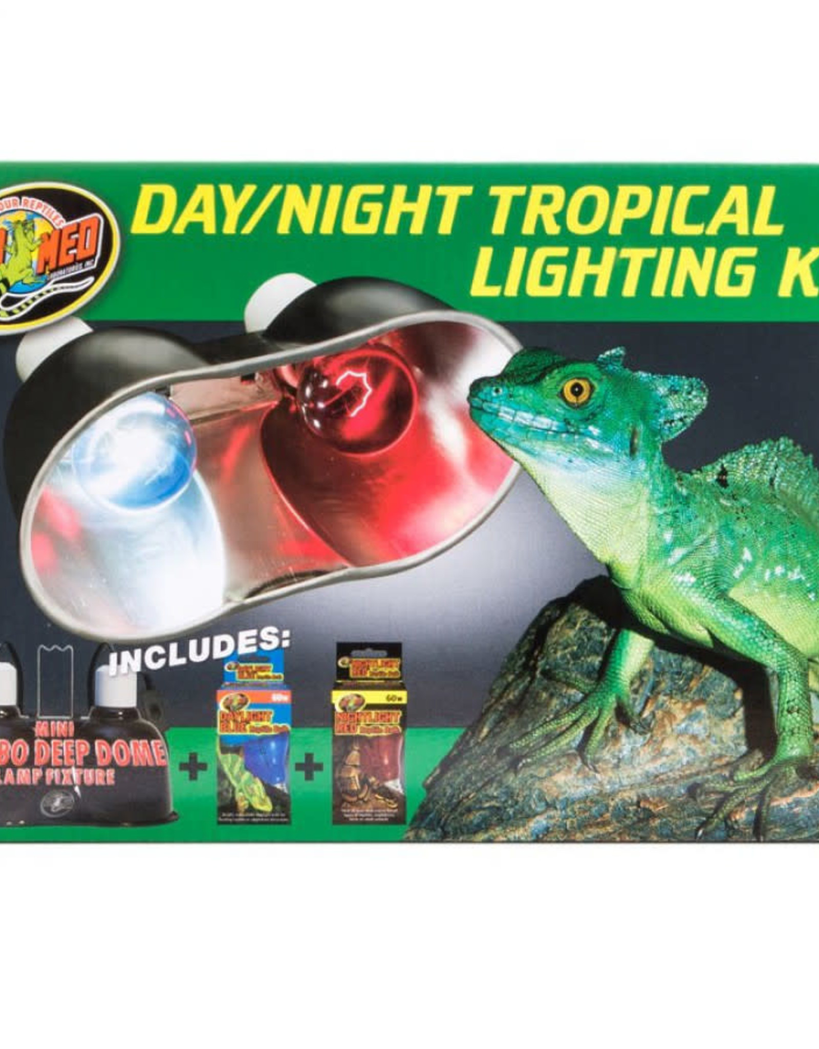 ZOO MED LABORATORIES, INC. ZOO MED- LF-33- LAMP FIXTURE- DEEP DOME- DUAL- DAY AND NIGHT- 11X7.5X6- MINI- TROPICAL- COMBO