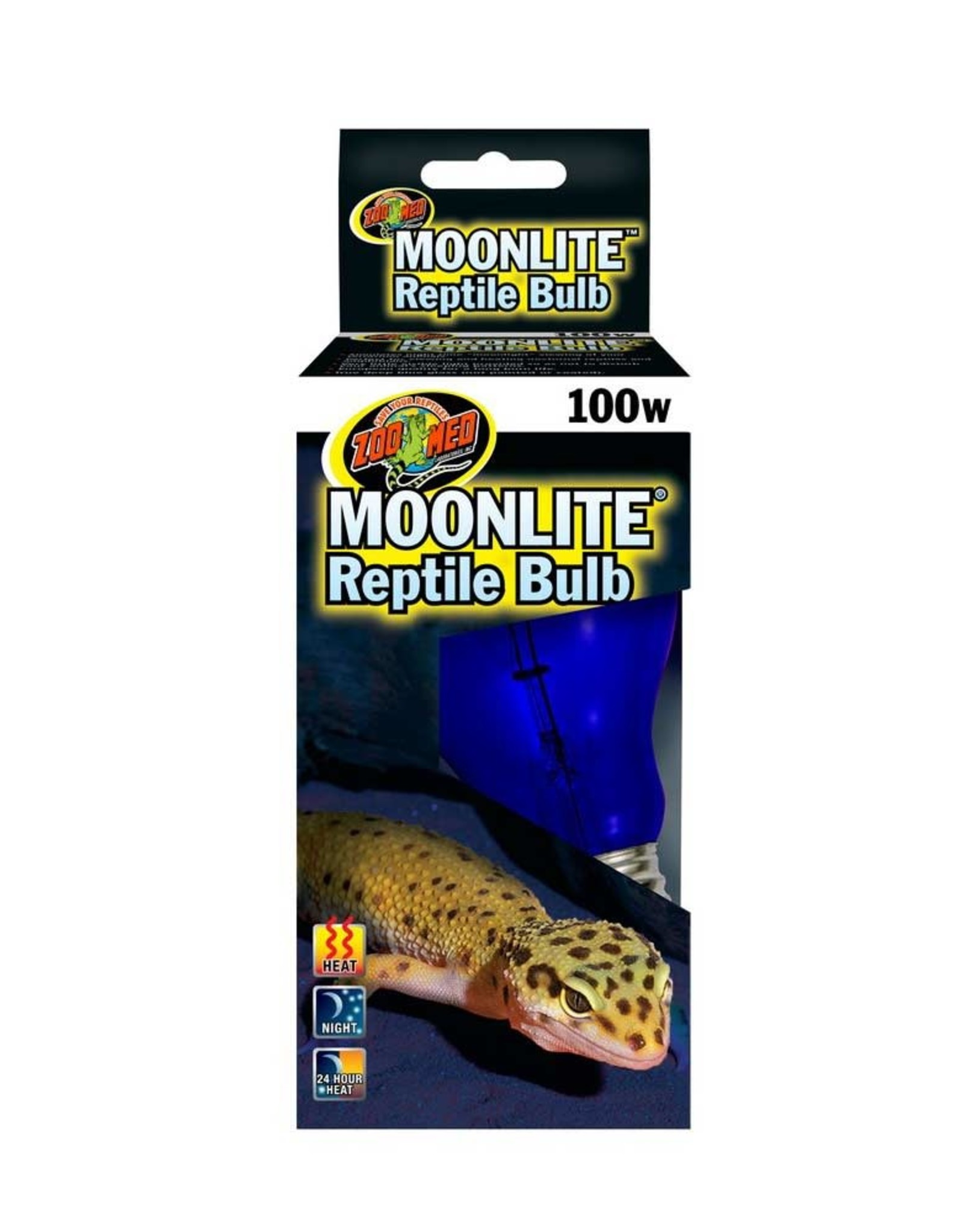 ZOO MED LABORATORIES, INC. ZOO MED- ML-100- MOONLITE-  NIGHTTIME- 3X3X5- BLUE BULB- 100W