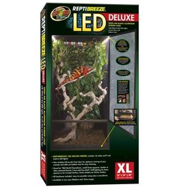 ZOO MED LABORATORIES, INC. ZOO MED- NT-17- REPTIBREEZE- SCREEN CAGE- DELUXE LED- X-EXTRA LARGE-  24X24X48