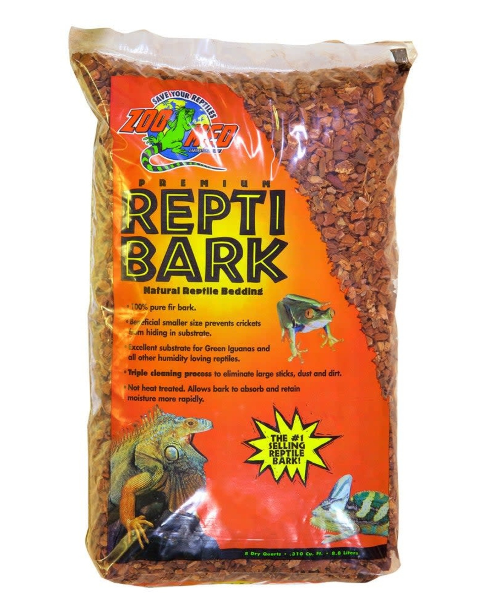 ZOO MED LABORATORIES, INC. ZOO MED- RB-8- REPTIBARK- BEDDING SUBSTRATE- 18x11x3- 8 QT
