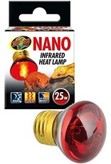 ZOO MED LABORATORIES, INC. ZOO MED- RS-25N- NOCTURNAL- INFRARED- HEAT LAMP/BULB- 3X3X4- 25W- NANO