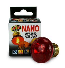 ZOO MED LABORATORIES, INC. ZOO MED- RS-40N- NOCTURNAL- INFRARED- HEAT LAMP/BULB- 3X3X4- 40W- NANO