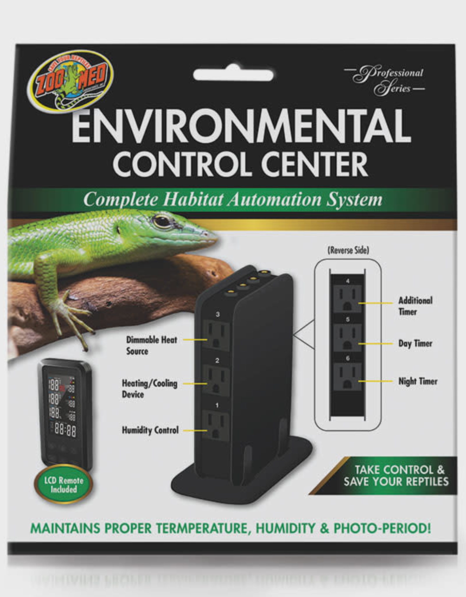 ZOO MED LABORATORIES, INC. ZOO MED- RT-1000- ENVIRONMENTAL CONTROL CENTER- HABITAT AUTOMATION SYSTEM- 10.5X9X3-  *SPECIAL ORDER ONLY