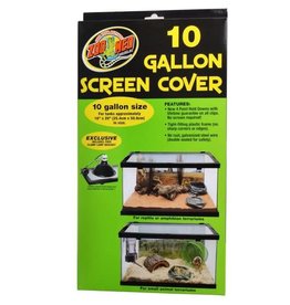 ZOO MED LABORATORIES, INC. ZOO MED- SC-10- SCREEN COVER- TERRARIUM- WITH CLAMPS- 20.5X11X1.5- 10 GALLON