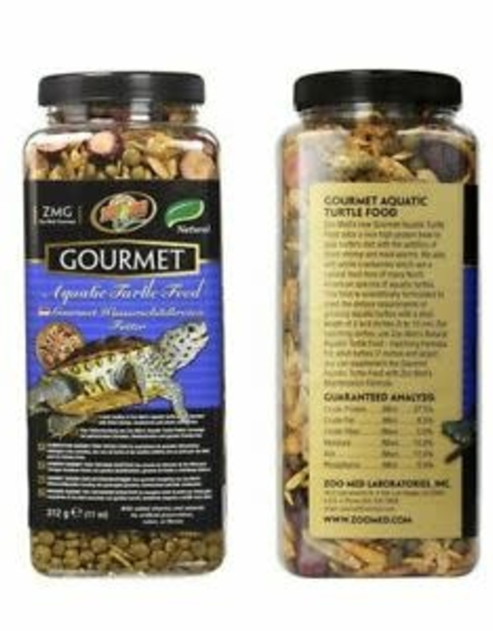 ZOO MED LABORATORIES, INC. ZOO MED- ZM-100- GOURMET- TURTLE FOOD- BOX TURTLE-  3X3X7- 15 OZ