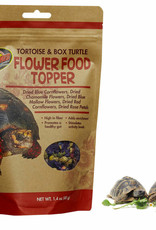 ZOO MED LABORATORIES, INC. ZOO MED- ZM-141- FLOWER FOOD TOPPER- TORTOISE AND BOX TURTLE- 5X8X2- 1.4 OZ