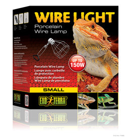 EXO TERRA EXO TERRA- PT2060- LAMP FIXTURE- WIRE- CERAMIC BASE- CLAMP LAMP- 6X8X8.5- 150W- SMALL