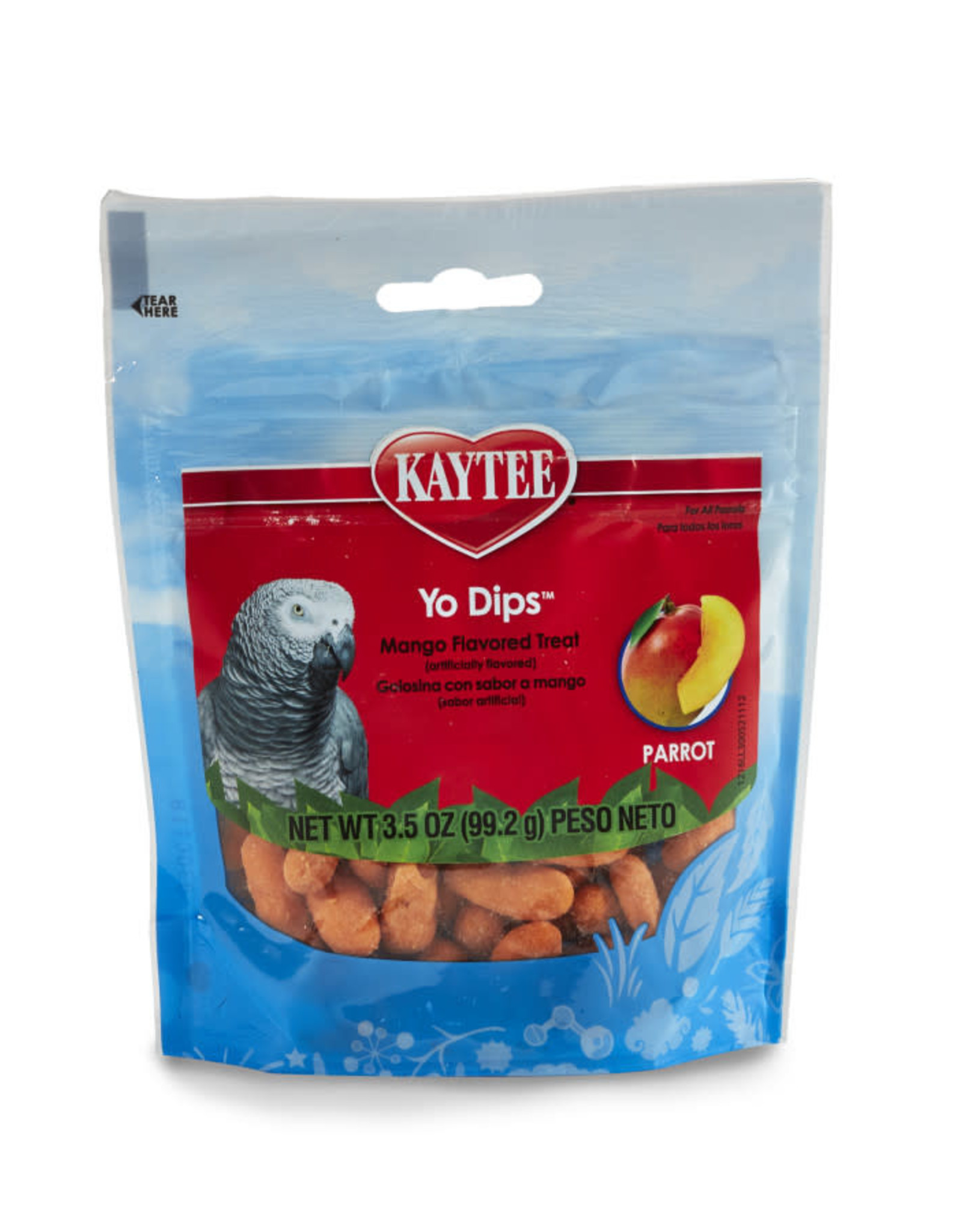 CENTRAL - KAYTEE PRODUCTS KAYTEE- TREAT- BAG- 7X5X2- YO DIPS- AVIAN- MANGO 3.5 OZ