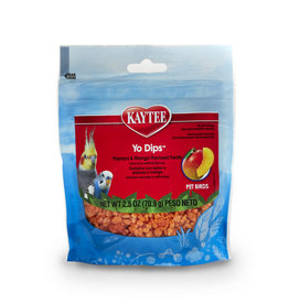 CENTRAL - KAYTEE PRODUCTS KAYTEE- TREAT- BAG- 7X5X2- YO DIPS-AVIAN- MANGO PAPAYA 2.5 OZ