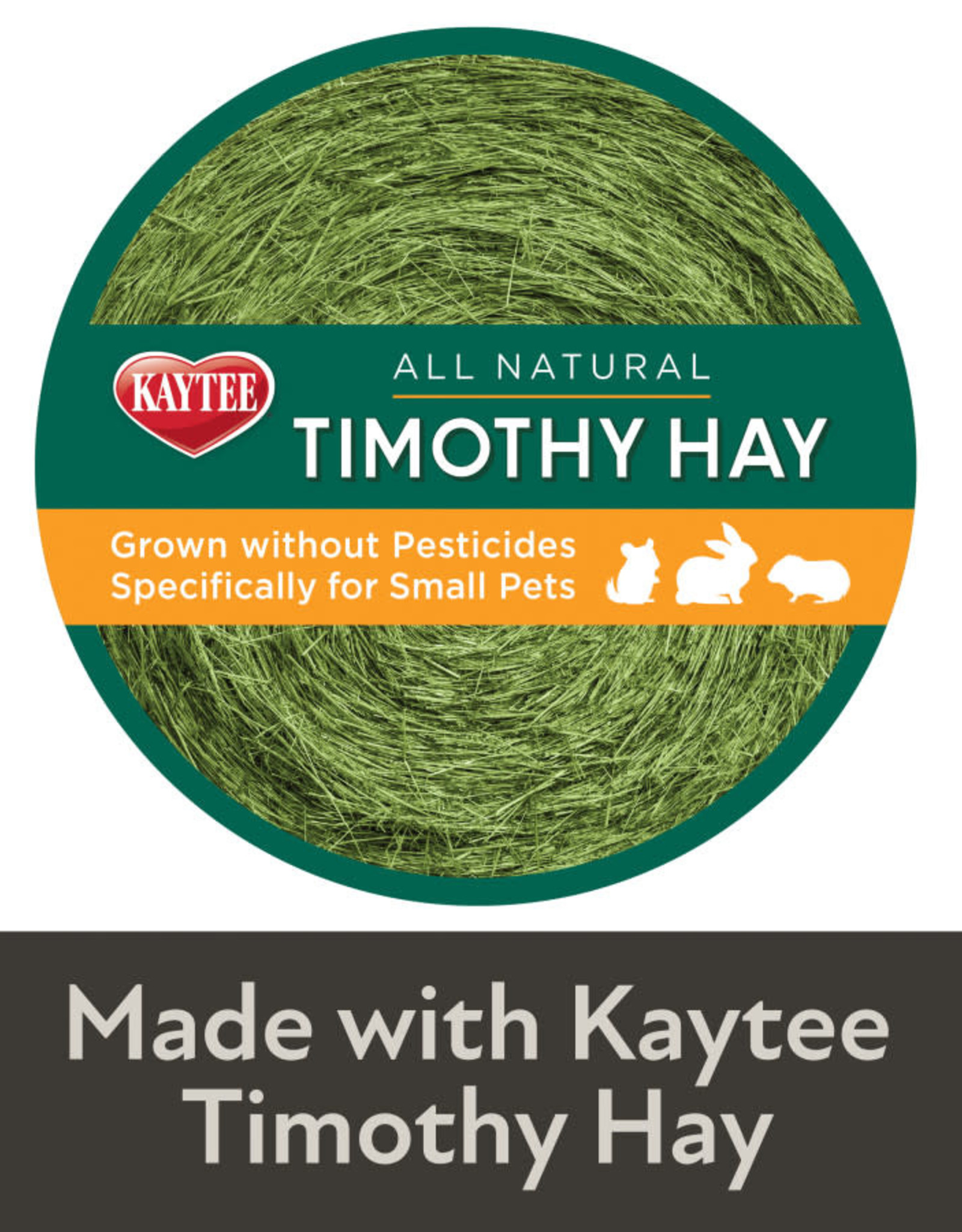 CENTRAL - KAYTEE PRODUCTS KAYTEE- FIELD+ FOREST- MINI HAY BALES- 8X4X4- APPLE- 3.5 OZ