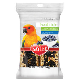 CENTRAL - KAYTEE PRODUCTS KAYTEE- SUPERFOOD- TREAT STICK- 7X3.5X1.5- AVIAN- BLUEBERRY 5 OZ
