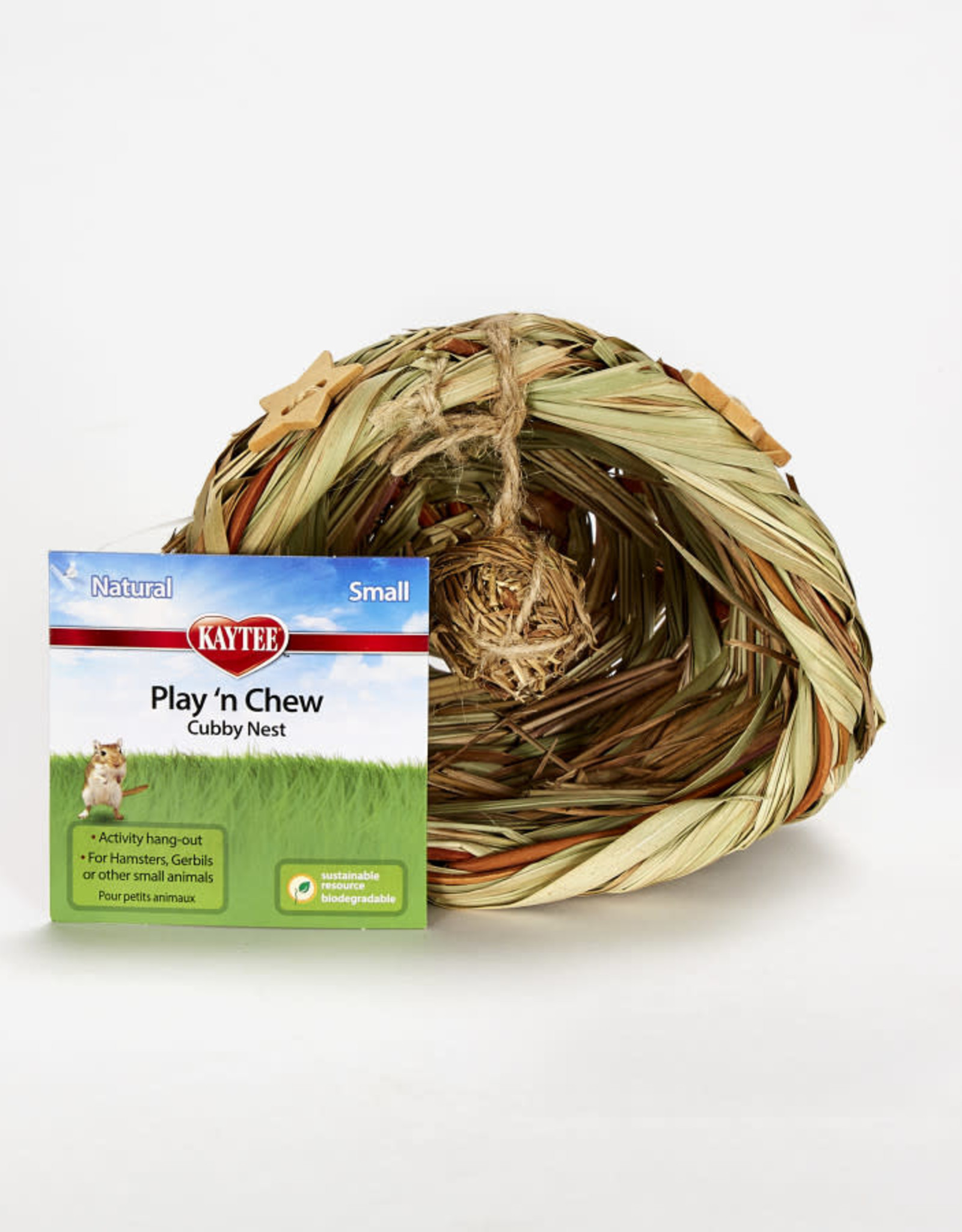 CENTRAL - KAYTEE PRODUCTS KAYTEE- NATURAL- 6X5X4- PLAY'N CHEW CUBBY NEST- SMALL