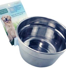 LIXIT ANIMAL CARE PRODUCTS LIXIT- QUICK LOCK CROCK- STAINLESS STEEL- 40 OZ