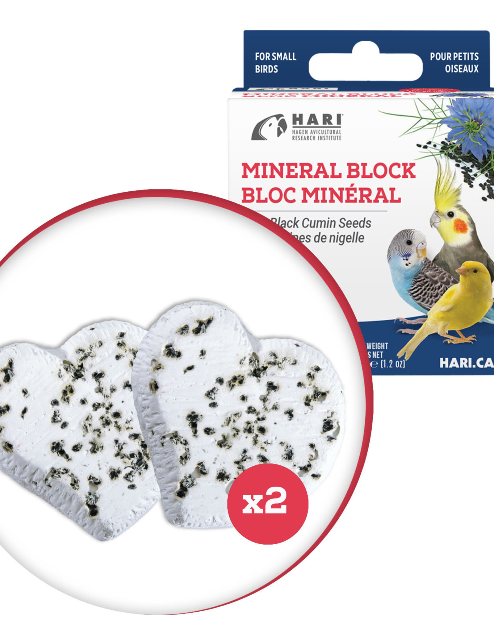 HARI HARI- MINERAL BLOCK- 82195- BIRDS- BLACK CUMIN SEEDS- 35 G- 2 PACK