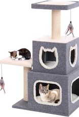 CAT LIFE CATF28- CUBICAL- CAT CONDO- WITH LOUNGING TOWER- 16X28X41