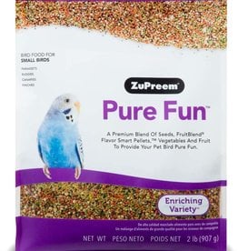 ZUPREEM ZUPREEM- PURE FUN- PELLETED DIET- 8X6X3- 2 LB- SMALL BIRD