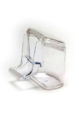 S.T.A.- CANARY FOOD/WATER DISH- 3X3X1.5- NEW STYLE- CLEAR