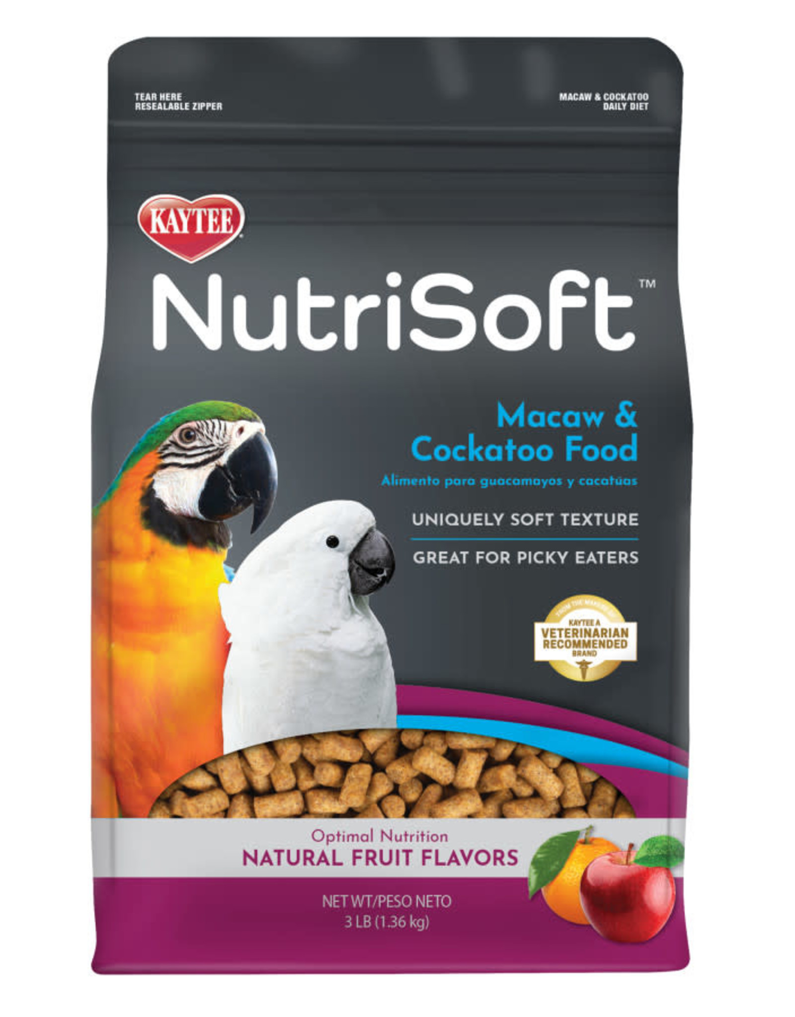 CENTRAL - KAYTEE PRODUCTS KAYTEE- NUTRISOFT-  MACAW/COCKATOO- 3 LB