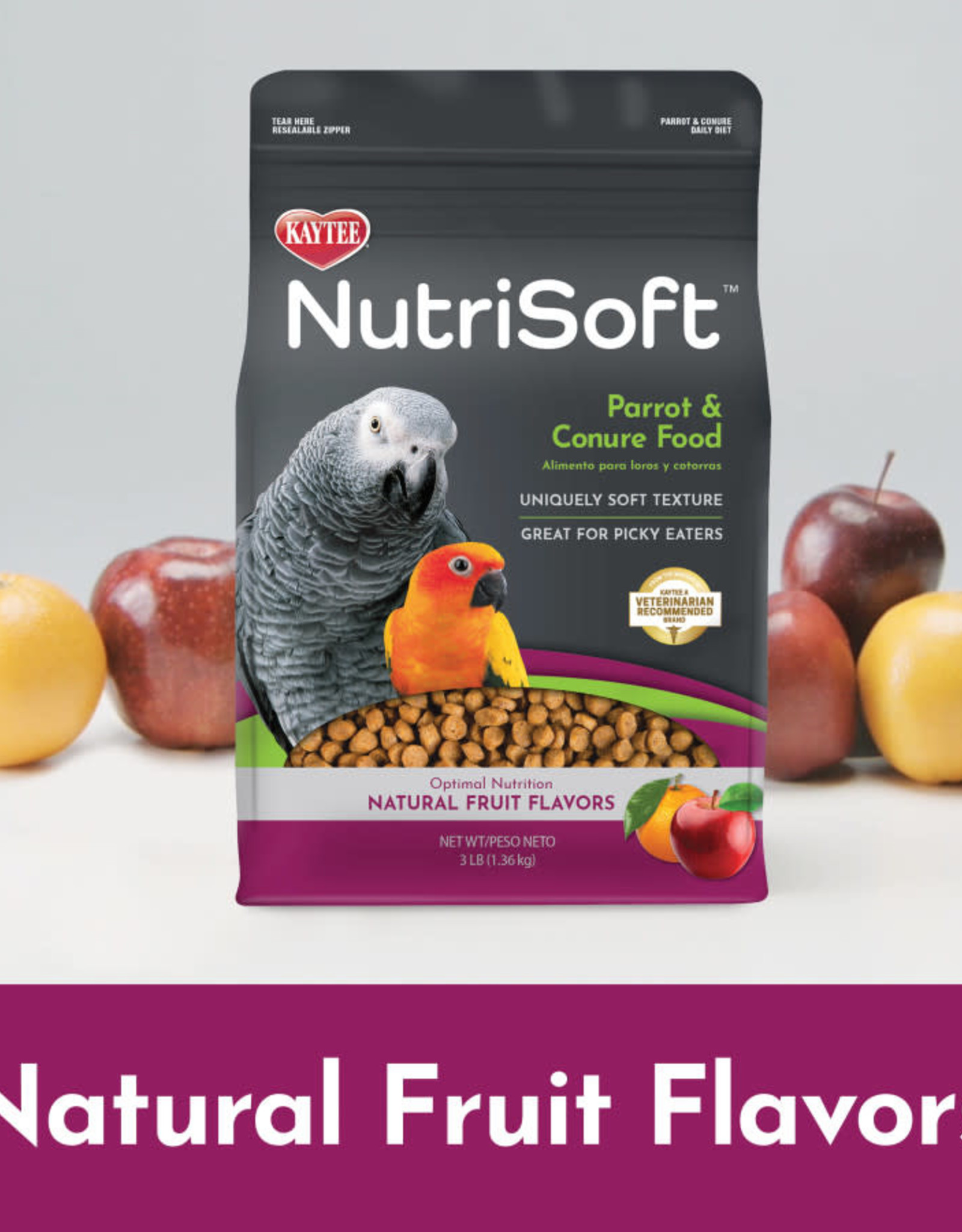 CENTRAL - KAYTEE PRODUCTS KAYTEE- NUTRISOFT- PARROT/CONURE- 3 LB