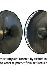 EXOTIC NUTRITION EN5983-BK-CA- SILENT RUNNER- PRO WHEEL- 12X12X3.5- WITH CAGE ATTACHMENT- BLACK