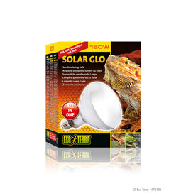 EXO TERRA PT2193- SOLAR-GLO- SELF-BALLASTED- MERCURY VAPOR- UVB/UVA BULB + HEAT- 160W
