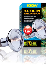 EXO TERRA PT2183- HALOGEN- BASKING SPOT- BROAD-SPECTRUM DAYLIGHT- 4X4X6- 100W