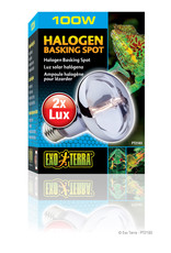 EXO TERRA PT2183- HALOGEN- BASKING SPOT- BROAD-SPECTRUM DAYLIGHT- 4X4X6- 100W
