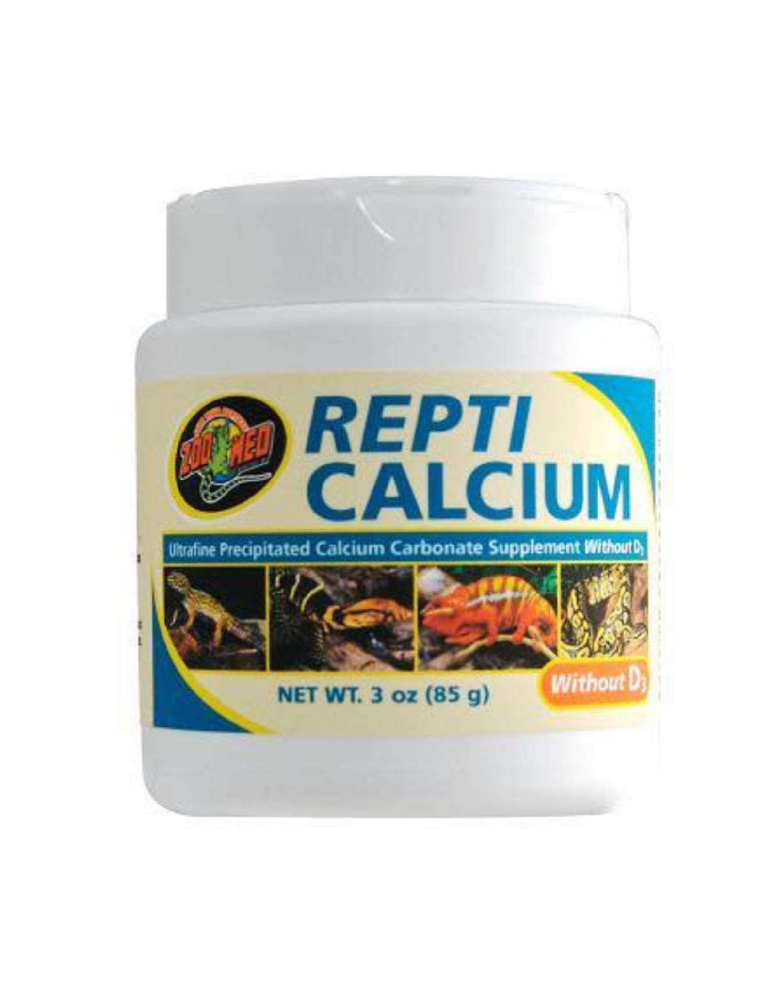 ZOO MED LABORATORIES, INC. ZOO MED- A33-3- REPTI CALCIUM- WITHOUT D3- 4.5X4.5X5- 3 OZ