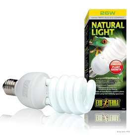 EXO TERRA PT2191- COMPACT- FULL SPECTRUM- DAYLIGHT- BULB- 3X3X4- NATURAL LIGHT- 26W
